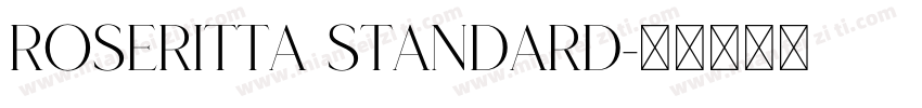 Roseritta Standard字体转换